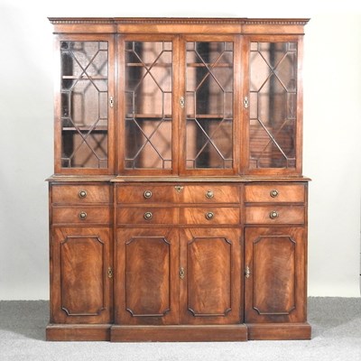 Lot 808 - A secretaire bookcase