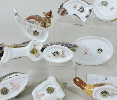 Lot 122 - A collection of Royal Crown Derby animals