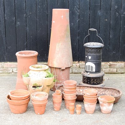 Lot 466 - A terracotta chimney pot