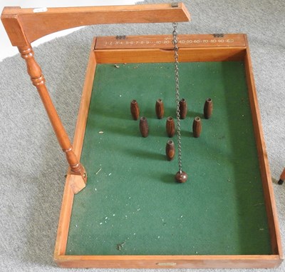 Lot 737 - A Jacques wooden skittles game