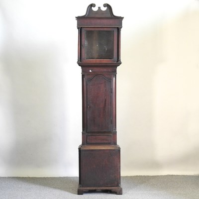 Lot 582 - A George III oak clock case