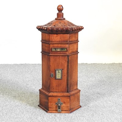 Lot 227 - A wooden country house post box