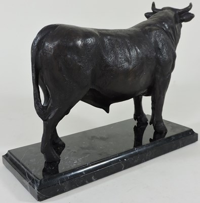 Lot 47 - A bronze model of a bull