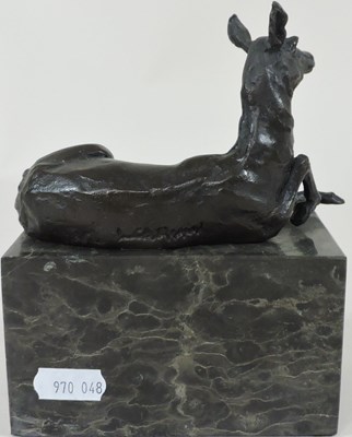Lot 38 - A bronze model of a goat