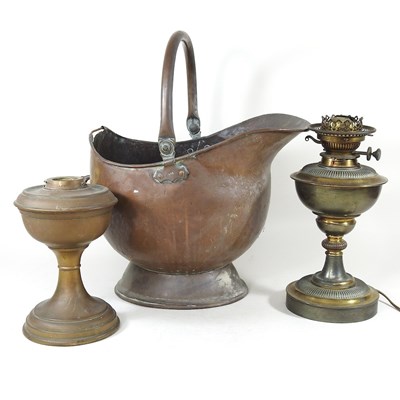 Lot 530 - A military coal scuttle