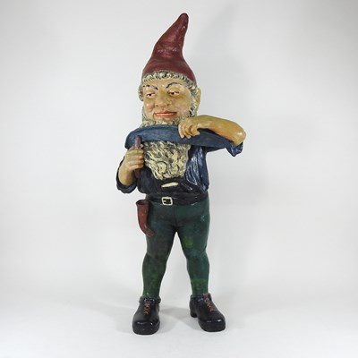 Lot 266 - A late 19th century garden gnome