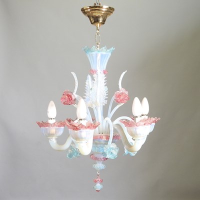 Lot 94 - A Venetian glass chandelier
