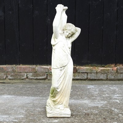 Lot 500 - A reconstituted stone figure of a lady