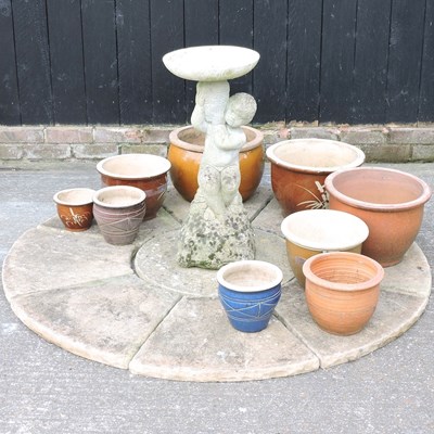 Lot 495 - A collection of garden pots