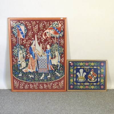 Lot 776 - Two tapestries