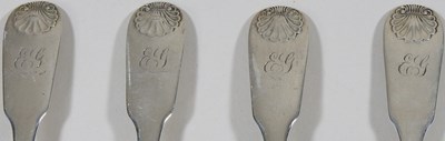 Lot 17 - A collection of four silver teaspoons