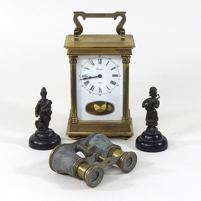 Lot 135 - A clock and metalwares