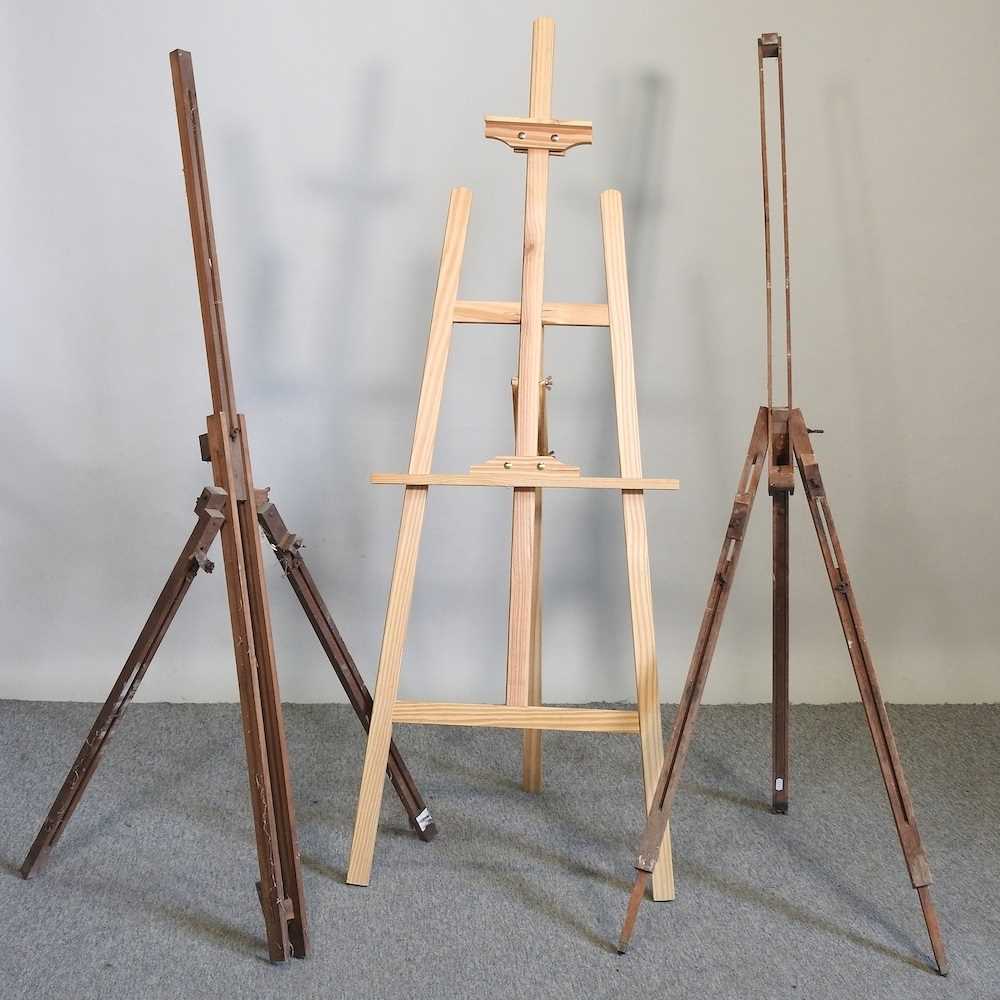 Lot 365 Three artist's easels