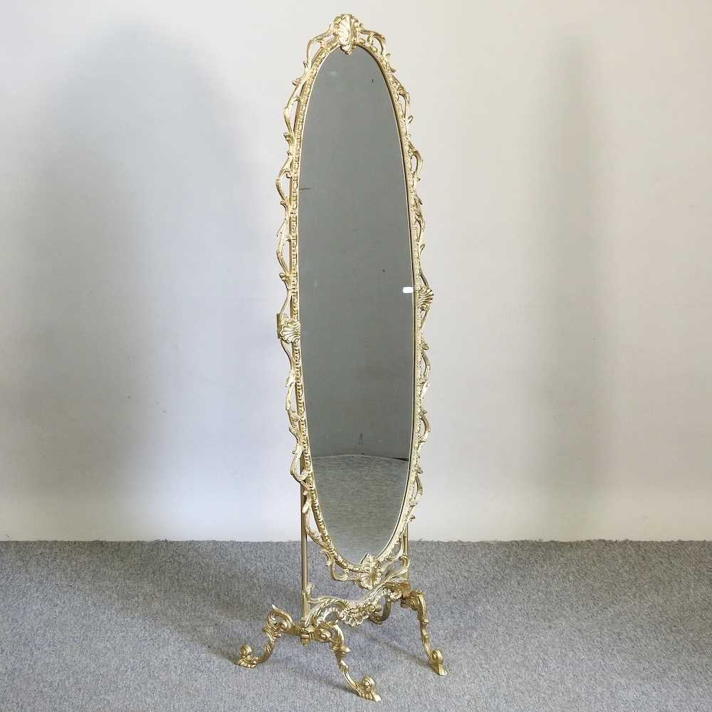 Lot 529 A cheval mirror