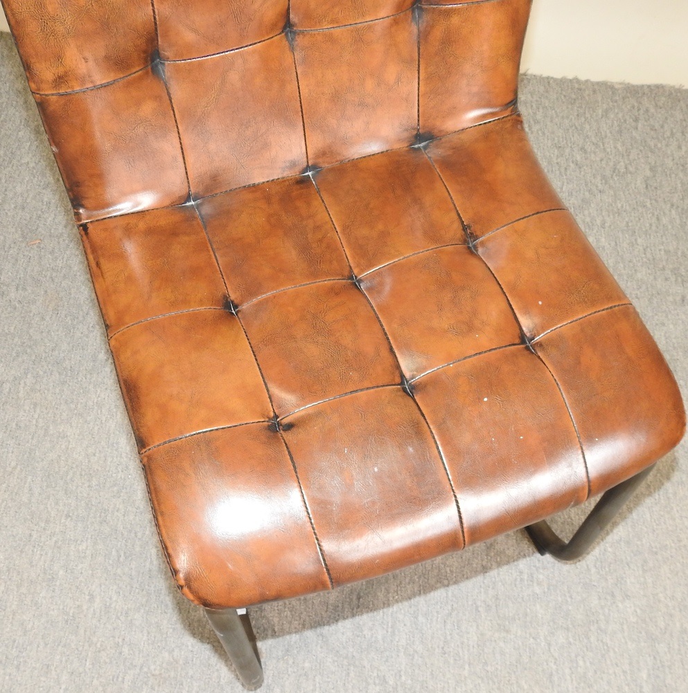 Lot 735 An industrial style desk chair