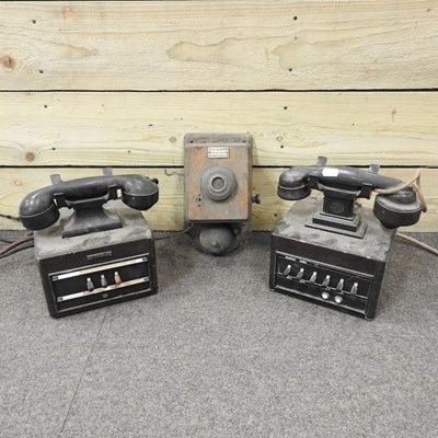 Lot 258 - A vintage dictograph telephone