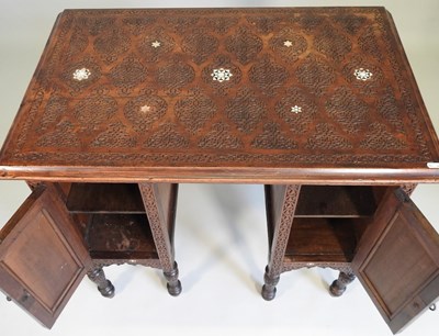 Lot 105 - A Moorish style desk