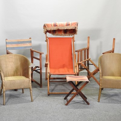 Lot 28 - A pair of folding directors chairs