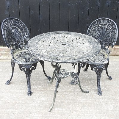 Lot 329 - A garden table