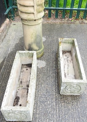 Lot 392 - A pair of stone troughs