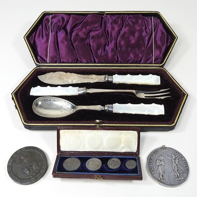Lot 68 - A Victorian silver cutlery set