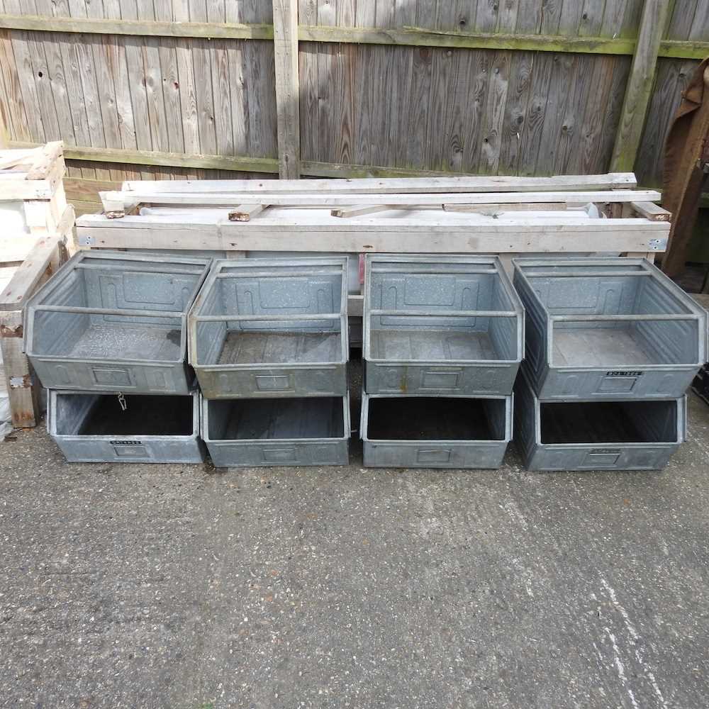 Lot 371 - A set of storage boxes