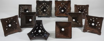 Lot 191 - A collection of oil lamp bases