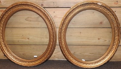 Lot 261 - A pair of 19th century gilt gesso frames