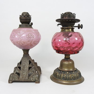Lot 144 - Two oil lamps