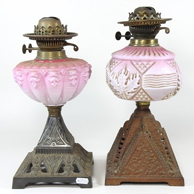 Lot 159 - Two oil lamps