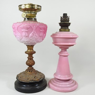 Lot 150 - Two oil lamp bases