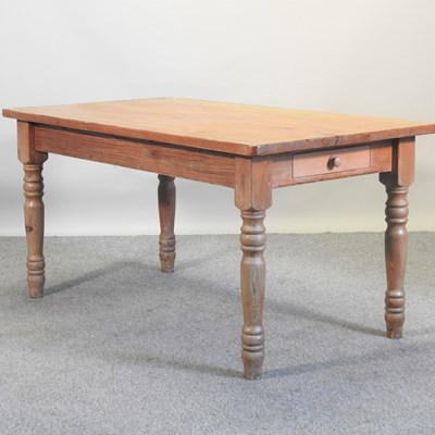 Lot 41 - A modern pine dining table