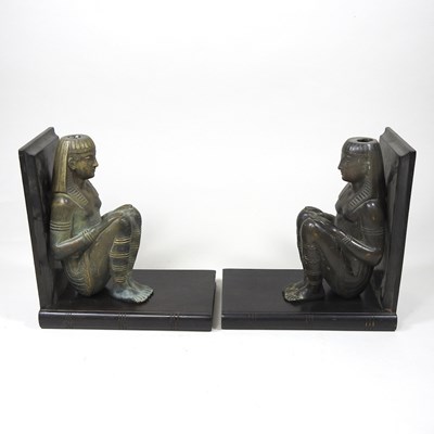 Lot 43 - A pair of Egyptian style bookends
