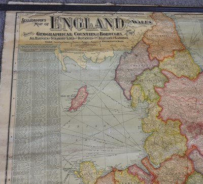 Lot 193 - A mid 20th century steam railway map