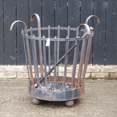 Lot 308 - A wrought iron fire pit