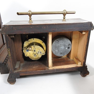 Lot 178 - An Edwardian clock barometer