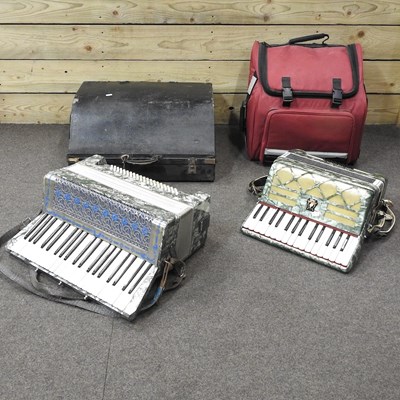 Lot 205 - A piano accordion and another
