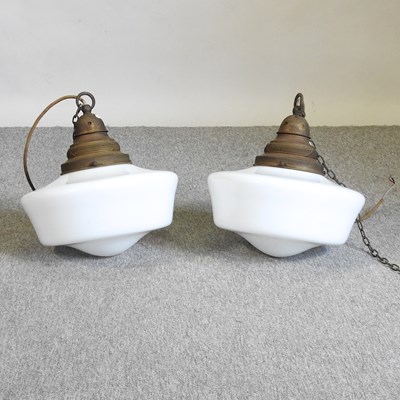 Lot 185 - A pair of ceiling lights