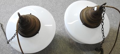 Lot 185 - A pair of ceiling lights