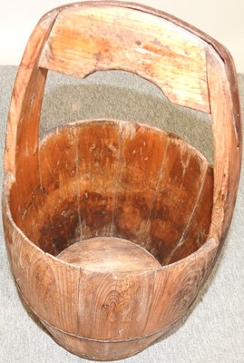 Lot 680 - A wooden bucket