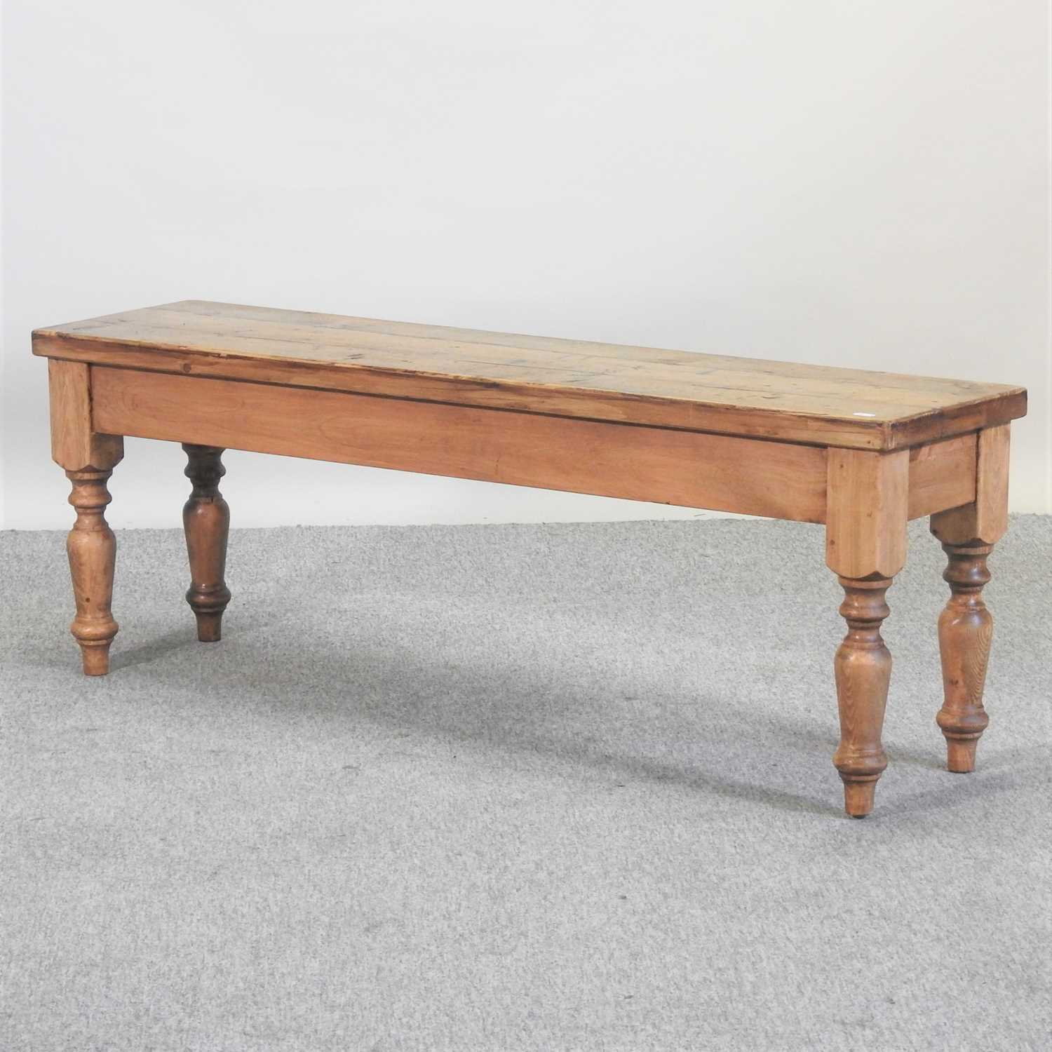 Lot 88 - A rustic pine bench