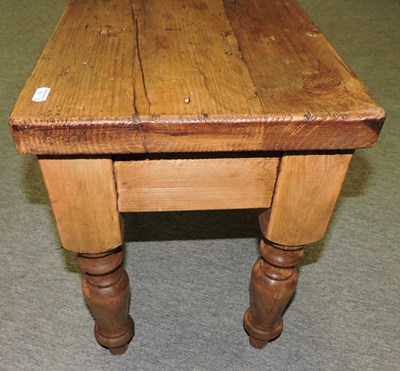 Lot 88 - A rustic pine bench