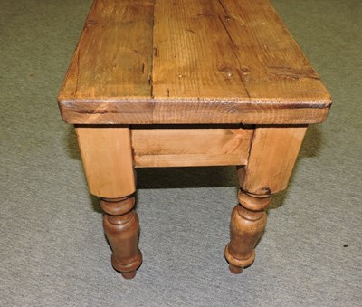 Lot 88 - A rustic pine bench