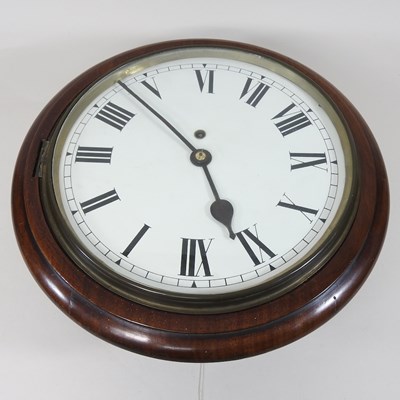 Lot 34 - A Victorian dial clock