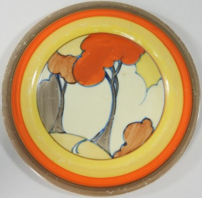 Lot 340 - Two Clarice Cliff plates