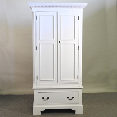Lot 466 - A double wardrobe