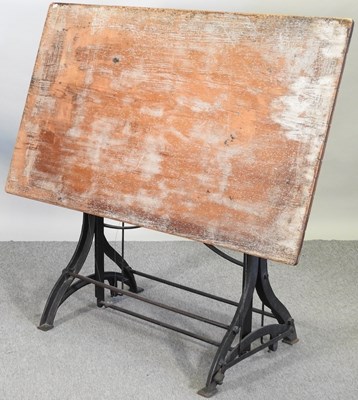 Lot 451 - A vintage draughtsman's table