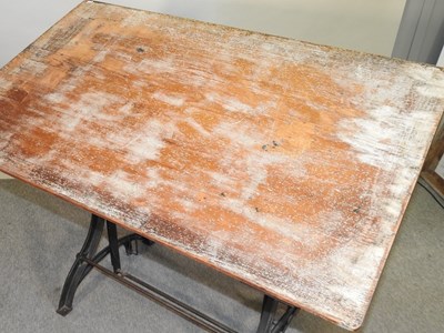 Lot 451 - A vintage draughtsman's table