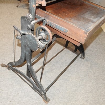 Lot 451 - A vintage draughtsman's table