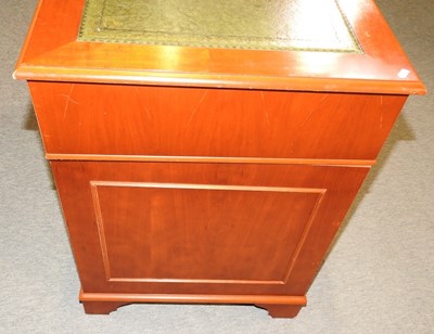 Lot 493 - A yew wood desk